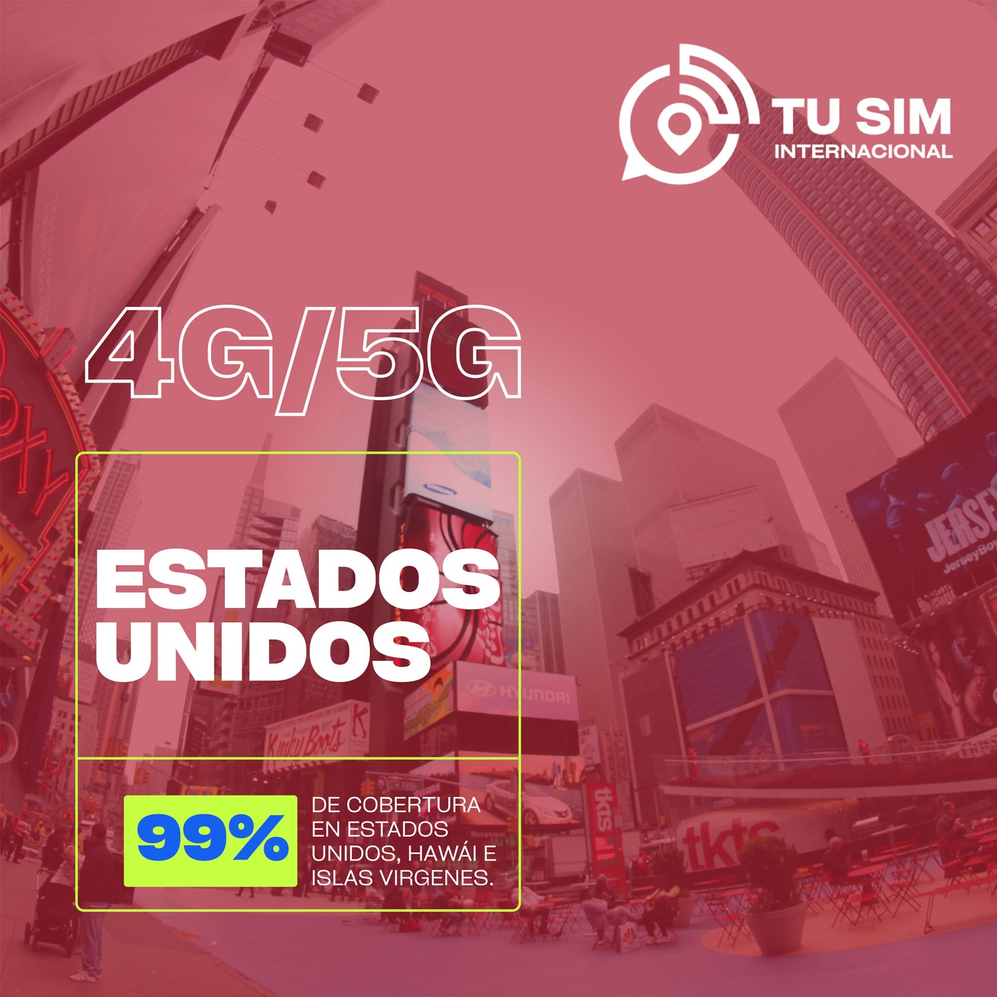 SIM Ilimitada Estados Unidos.