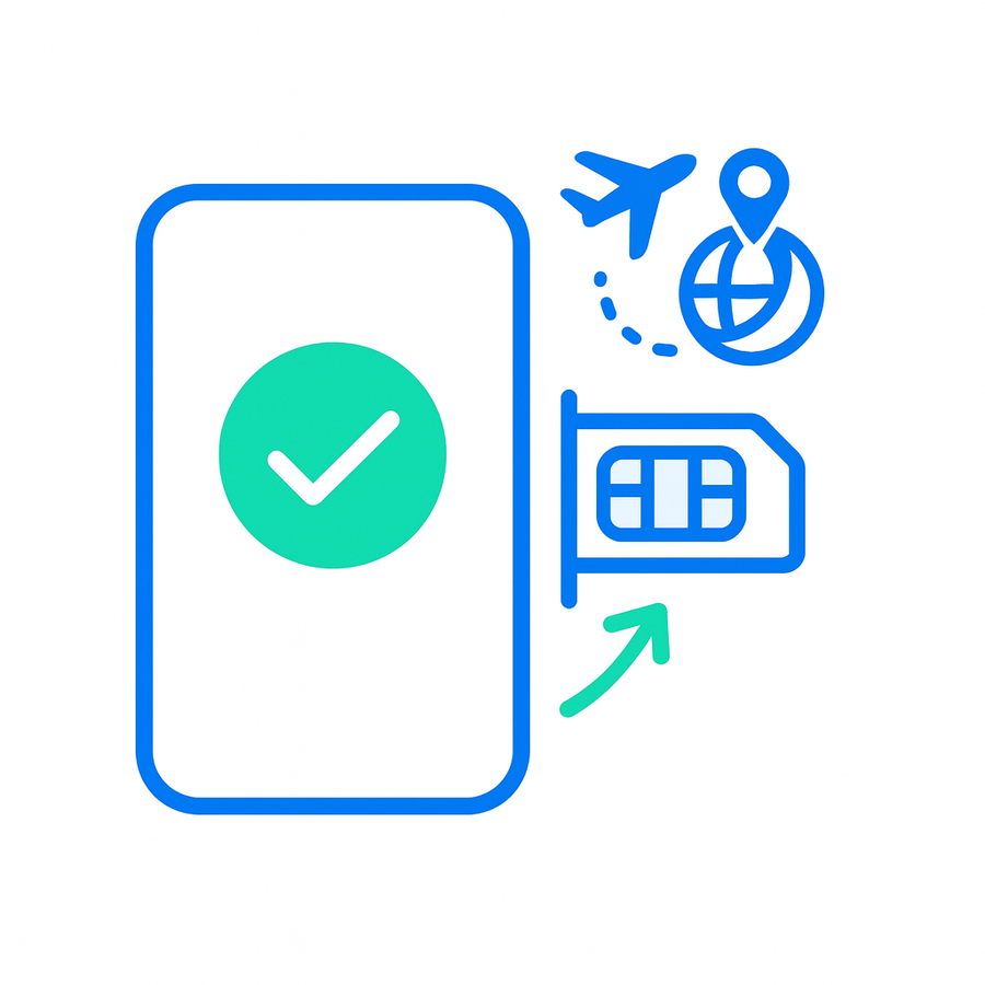 Inserción de SIM al llegar al destino