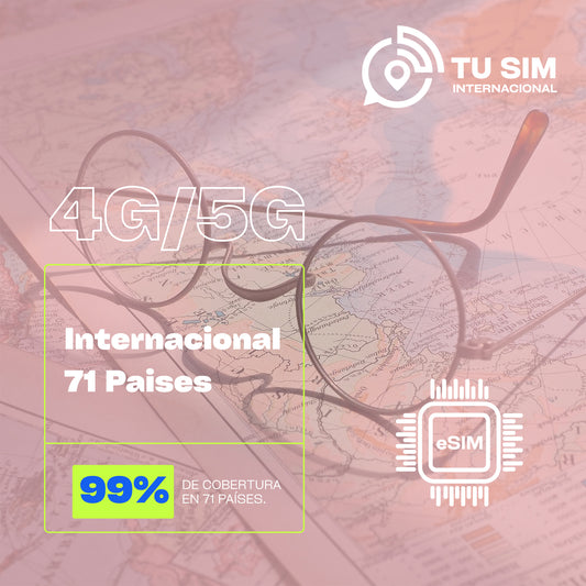 eSIM Internacional 71 Países
