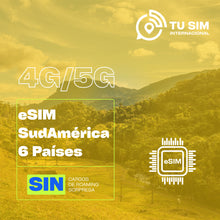 eSIM Ilimitada Sudamérica 6 Países.