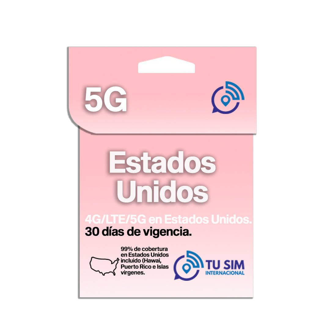 SIM CARD para Estados Unidos.