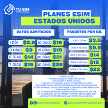 eSIM Ilimitada Estados Unidos.