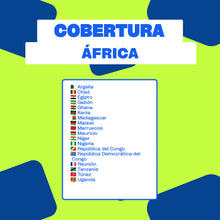 Cobertura eSIM África 18 Países