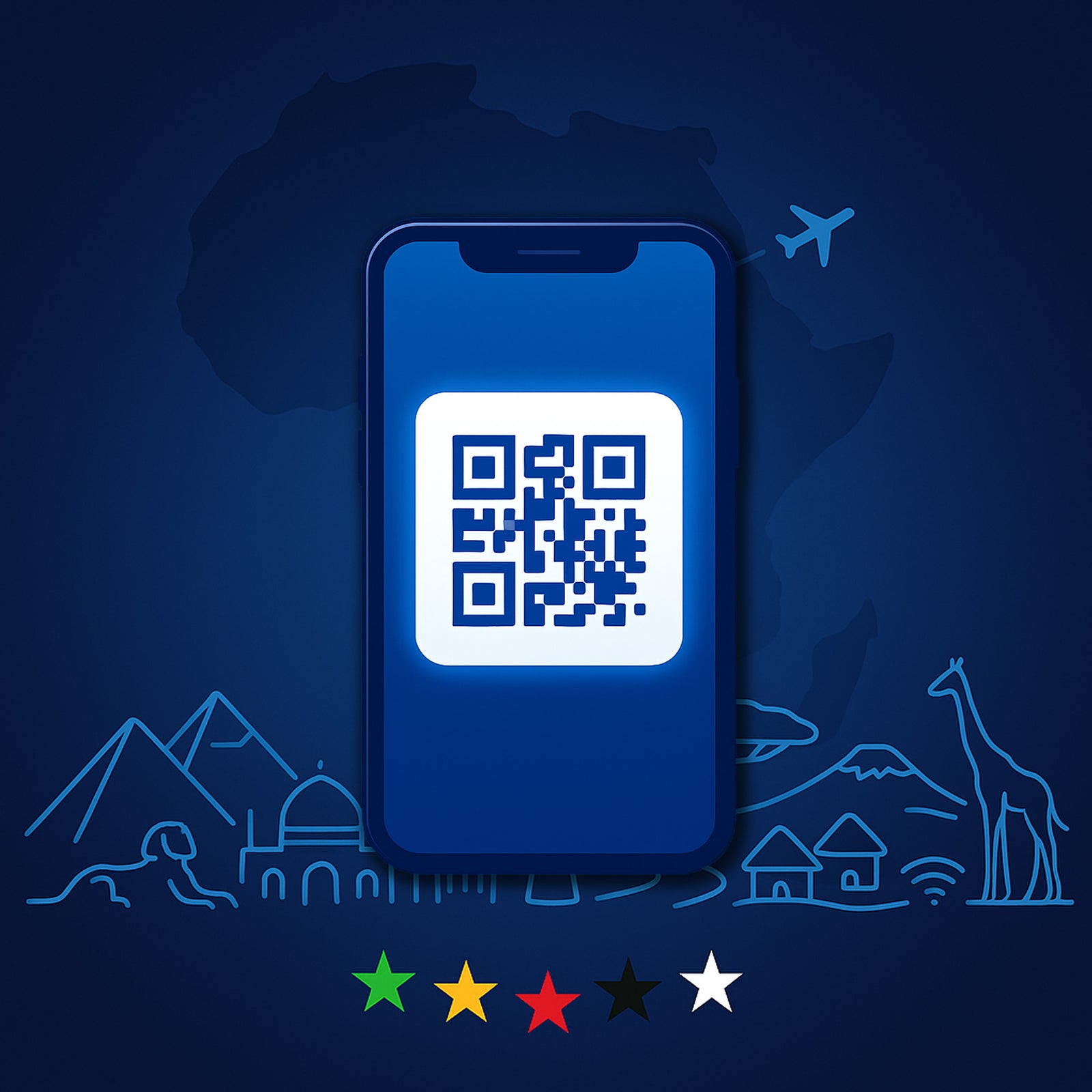 eSIM ilimitada África cobertura en 18 países