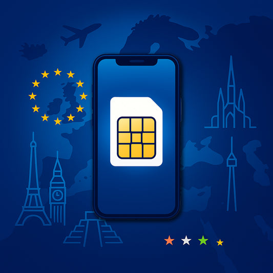 SIM física ilimitada para Europa en 33 países